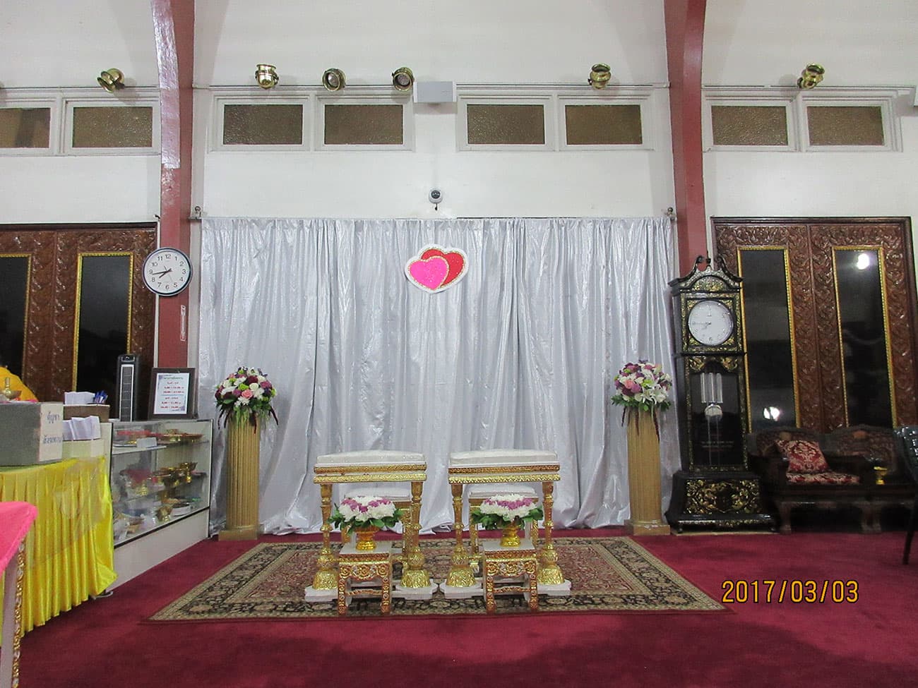 Wedding ceremony at the temple