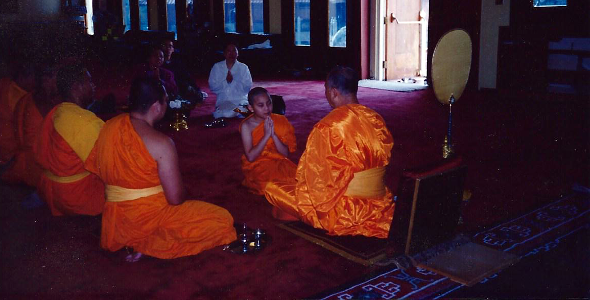Ordination ceremony at Wat Thai